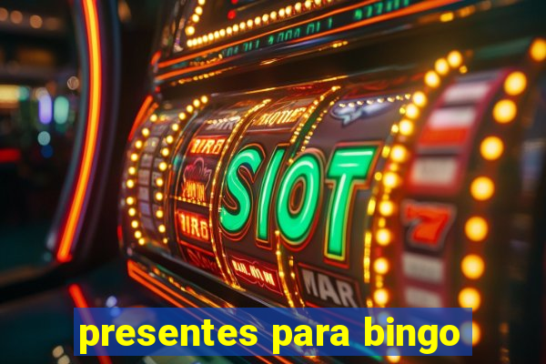 presentes para bingo